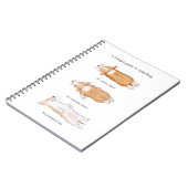 かわいいコギの子犬のガイドsplooting notebook ノートブック (左側)