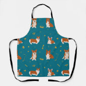 かわいいコギの子犬 エプロン (正面)