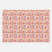 かわいいコギの犬 ラッピングペーパーシート (正面)