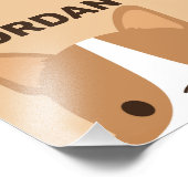 かわいいコギパーソナライズされたドッグ名写真プリント フォトプリント            (角)