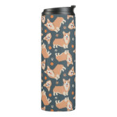 かわいいコギ模様 タンブラー (回転左)