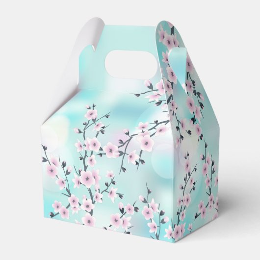 かわいいコケシドールさくらんぼの花々ターコイズ フェイバーボックス (裏面サイド)