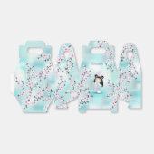 かわいいコケシドールさくらんぼの花々ターコイズ フェイバーボックス (折り畳みなし)