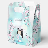 かわいいコケシドールさくらんぼの花々ターコイズ フェイバーボックス (オープン)