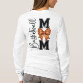 かわいいコケットのバスケットボールママ Tシャツ (裏面)