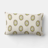 かわいいコケット鶏の手描きファームデコル ランバークッション (裏面)