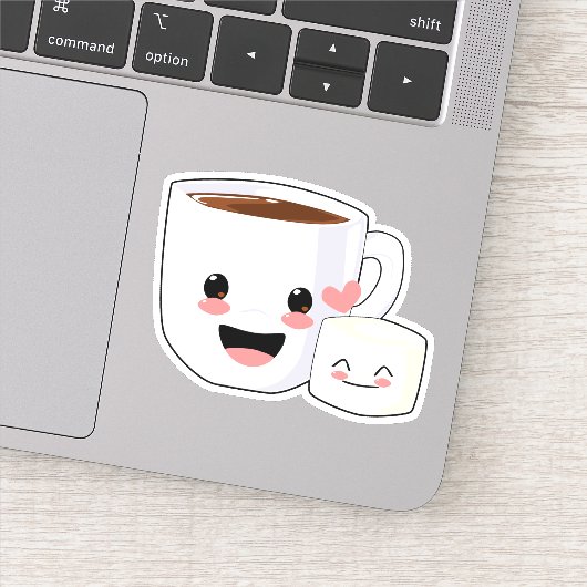 かわいいココアとマシュマロ シール (詳細)