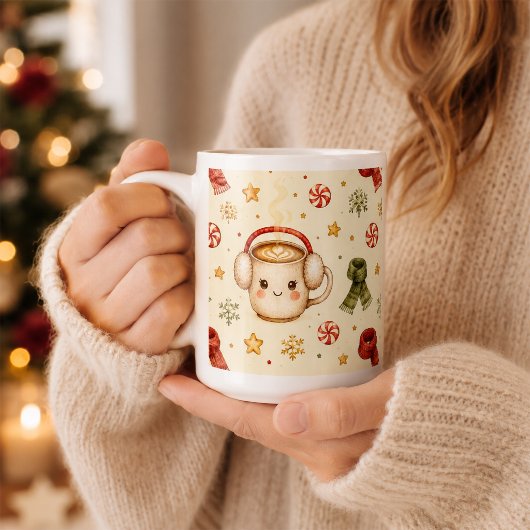 かわいいココアマグ キャンディケーン クリスマスマグ コーヒーマグカップ
