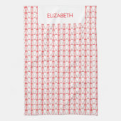 かわいいココナッツツリーシルエットクリスマス キッチンタオル (縦)