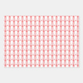 かわいいココナッツツリーシルエットクリスマス ラッピングペーパーシート (正面3)