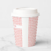 かわいいココナッツツリーシルエットクリスマス 紙コップ (左)