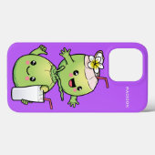かわいいココナッツ名前をカスタムするの電話ケース Case-Mate iPhoneケース (裏面 (横))