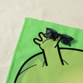 かわいいココナッツ名前をカスタムするビーチタオル ビーチタオル (インサイチュ)