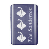 かわいいコスチュアル航海のスティングレイマンタレイ バスマット (正面縦)