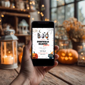 かわいいコスチュームかぼちゃのハローウィンパーティ 招待状