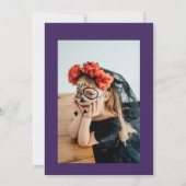 かわいいコスチュームのハロウィン子供へハローウィンパーティ 招待状 (裏面)