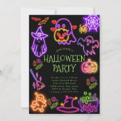 かわいいコスチュームハローウィンパーティ招待状 招待状 (正面)