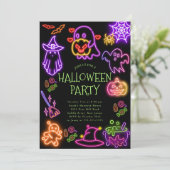 かわいいコスチュームハローウィンパーティ招待状 招待状 (スタンド正面)