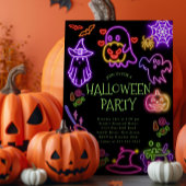 かわいいコスチュームハローウィンパーティ招待状 招待状