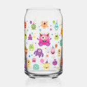 かわいいコスチュームハローウィンパーティ柄 ガラス缶 (裏面)