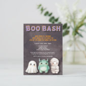 かわいいコスチュームハローウィンパーティ ポストカード (スタンド正面)