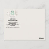 かわいいコスチュームハローウィンパーティ ポストカード (裏面)