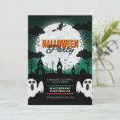 かわいいコスチュームハローウィンパーティ 招待状 (スタンド正面)