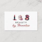 かわいいコスメのメイクアップアーティスト 予約カード (正面)