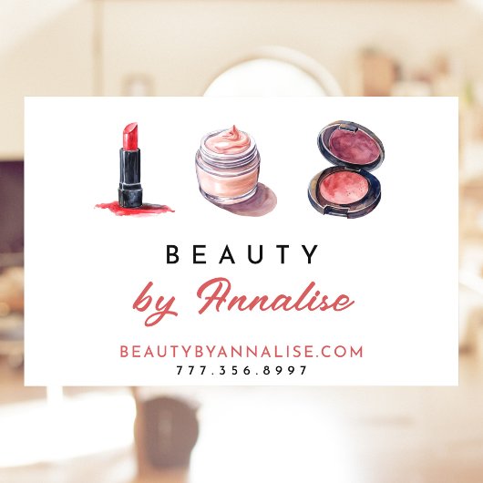 かわいいコスメメイクアップアーティスト ウィンドウサイン