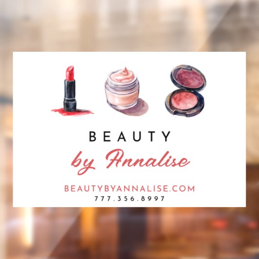 かわいいコスメメイクアップアーティスト ウィンドウサイン (シート2)