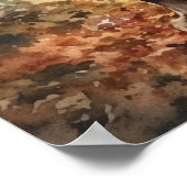 かわいいコッカースパニエル犬ドッグアートプリントポスター ポスター (角)