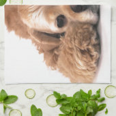 かわいいコッカースパニエル キッチンタオル (折り畳み)