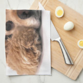 かわいいコッカースパニエル キッチンタオル (四つ折り)