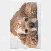 かわいいコッカースパニエル キッチンタオル (縦)