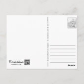 かわいいコックと棒つきキャンデー ポストカード (裏面)