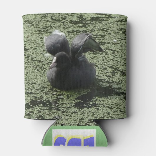 かわいいコット、飛ぶ準備ができて、クーラーボックス 缶クーラー (裏面)