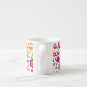 かわいいコップのケーキおよび茶ポット エスプレッソカップ (裏面)