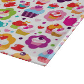 かわいいコップのケーキおよび茶ポット カッティングボード (角)