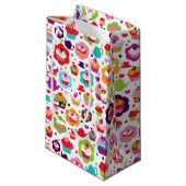 かわいいコップのケーキおよび茶ポット スモールペーパーバッグ (正面アングル)