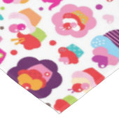 かわいいコップのケーキおよび茶ポット テーブルクロス (アングル)