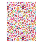 かわいいコップのケーキおよび茶ポット テーブルクロス (正面)