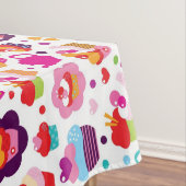 かわいいコップのケーキおよび茶ポット テーブルクロス (インサイチュ)