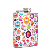 かわいいコップのケーキおよび茶ポット フラスク (右)