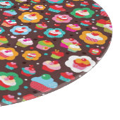 かわいいコップのケーキパターン カッティングボード (角)