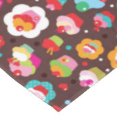 かわいいコップのケーキパターン テーブルクロス (アングル)