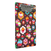 かわいいコップのケーキパターン ミニクリップボード (アングル)