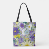 かわいいコテージの花 トートバッグ (裏面)