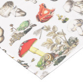 かわいいコテージコアフォレストマッシュルームフロッグカタツムリ ショートテーブルランナー (コーナー)