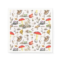 かわいいコテージコアフォレストマッシュルームフロッグカタツムリ