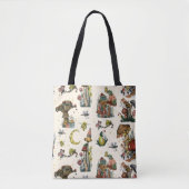 かわいいコテージコアメリークリスマスキノコ愛好家 トートバッグ (正面)